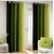 Styletex Polyester Window Curtain Green Pack of 2 Pcs