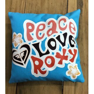                       Rohan Inc. Blue Printed - Peace Cushion Cover(Pack of 2)                                              