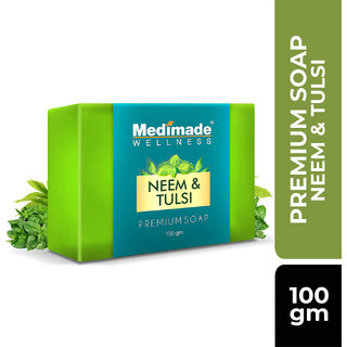                       Medimade Neem & Tulsi Premium Soap - 100 gm                                              