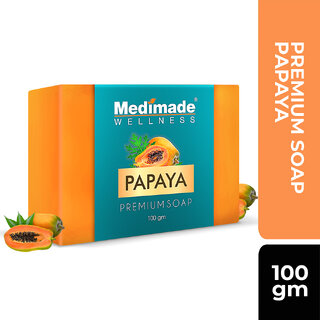                       Medimade Papaya Premium Soap  - 100 gm                                              