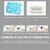 Flipon Orthopedic Pillow  Memory Foam Gel- Infused  Sleeping for Back and Side Sleepers  Cotton Pillow Cover