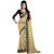 Bhuwal Fashion Beige Chiffon Embroidered Saree With Blouse