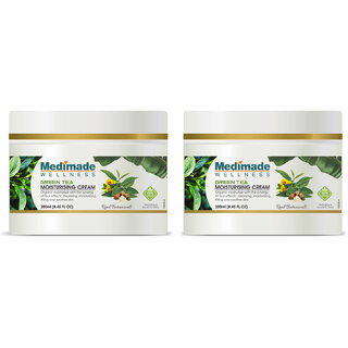                       Medimade Fuji Matcha Green Tea Moisturising Cream - 200 ml X 2 ( Pack of 2 )                                              