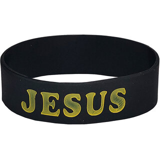                       M Men Style Religious Catholic Jewelry  Alphabet Jesus Black  Selecone Bracelet  For Men And Women                                              