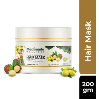                       Medimade Olive and Macadamia Hair Mask - 200 gm                                              