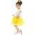 NFC FASHIONS Girls Midi/Knee Length Festive/Wedding Dress (Yellow, Fashion Sleeve)