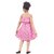 NFC FASHIONS Girls Below Knee Festive/Wedding Dress (Pink, Sleeveless)