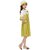 NFC FASHIONS Girls Below Knee Party Dress (Light Green, 3/4 Sleeve)