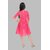 NFC FASHIONS Girls Midi/Knee Length Festive/Wedding Dress (Pink, 3/4 Sleeve)