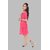 NFC FASHIONS Girls Midi/Knee Length Festive/Wedding Dress (Pink, 3/4 Sleeve)