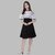NFC FASHIONS Girls Midi/Knee Length Casual Dress (Black, Half Sleeve)