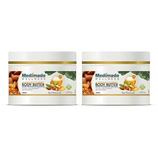                       Medimade Almond and Honey Body Butter - 200 ml X 2 ( Pack of 2 )                                              