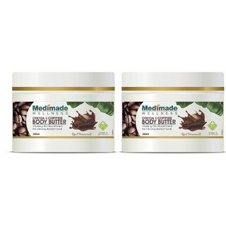                       Medimade Cocoa and Coffee Body Butter - 200 ml X 2 ( Pack of 2 )                                              