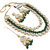 LUCKY JEWELLERY Back Meenakari 18k Gold Lucknow Dibbi Kundan, Uncut Faux Kundan, Combo Necklace set