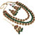 LUCKY JEWELLERY Back Meenakari 18k Gold Lucknow Dibbi Kundan, Uncut Faux Kundan, Combo Necklace set
