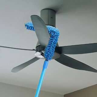                       GrihaLakshmi Flexible Microfiber Ceiling and Fan Duster  Multipurpose, Resizable Cleaning for Home, Kitchen, Car, Office                                              