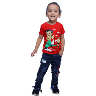                       Kid Kupboard | Regular | Baby Boys | Solid | T-Shirt | Half-Sleeves | Pure Cotton | Light Red | Pack of 1                                              