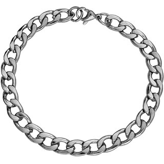                       M Men Style  Valentine Gift  Mens Classic  Stainless Steel Cuban Chain Bracelets for Men Women                                              