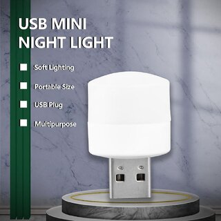                       Portable Home USB Night Lights  USB Atmosphere Lights Bulb for Bathroom Car Nursery Kitchen, Warm White Light P-1                                              