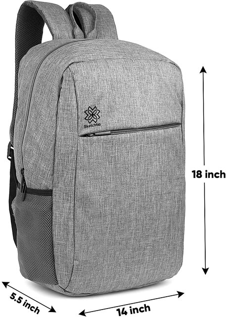 Grey Khadi Laptop Bags For Men & Women Online, Capacity: 25 Lt