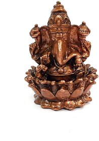 Copper Idols - by Searchers Paradise ,1.7 inches , Copper Handmade Ganesh,99 Grams , Patina Antique Finish, Pack of 1 Pi