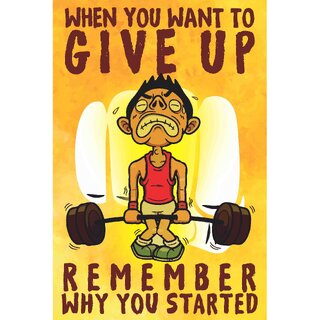                       Giant Innovative -  Motivational Wall Decor Poster For Students , Gym, Home And Office GI039 (250 GSM Paper, 12 x 18 Inch)                                              