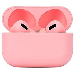 Earbuds airpods Pro with Wireless Charging Case Bluetooth Earphones for Android and iOS (PINK)