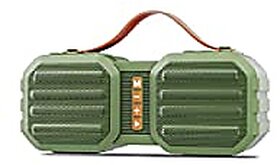 Zebronics Zeb-Sound Feast 50 Wireless Bluetooth 14W Rugged Finish Portable Speaker with Supporting Dual Drivers Handy Strap Mobile Holder USB SD Card AUX FM TWS and Call Function. (Green)