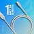 ZEBRONICS Zeb-TU300C USB to Type C Cable Charge and Sync 1 Meter Length (White)