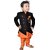 NFC Fashions Orange Art Silk Solid Kurt Payjama for Boys
