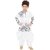 NFC Fashions White Cotton Blend Solid Kurt Payjama for Boys