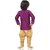 NFC Fashions Purple Art Silk Solid Kurt Payjama for Boys