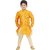 NFC Fashions Yellow Cotton Blend Solid Kurt Payjama for Boys