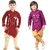 NFC Fashions Multicolor Art Silk Solid Kurt Payjama for Boys