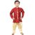 NFC Fashions Beige Art Silk Solid Kurt Payjama for Boys