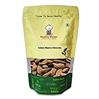                       Healthy Master Indian Mamra Freshly Hand Picked 100 Natural Indian Almonds  Naturally Dried Nuts Anti Oxidants  Tasty   Crunchy Good for Your Brain and Heart (1 kg)                                              