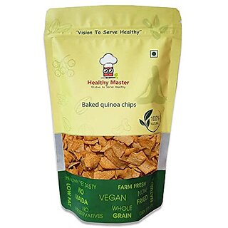                       Healthy Master Baked Quinoa Chips with All Natural Ingredients  High in Fiber  Low in Sodium  Helps in Weight Loss  Gluten-Free  Vacuum Cooked  Oil-Free (Quinoa Chips 500g)                                              