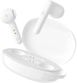 Tecno Buds 2 (White) Deep Bass with 13mm Larger Drivers  Up to 18 Hours of Playtime  IPX4 Sweat, Water and Dust Resistant  Environmental Noise Cancellation  BT 5.0