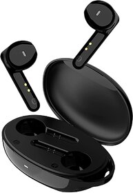 Tecno Buds 2 In-Ear Truly Wireless Earbuds with Mic (Bluetooth 5.0, Deep Bass, BD02, Black)