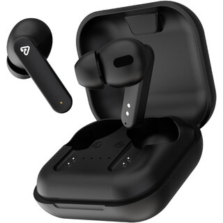                       tunez Elements E20 True Wireless Earbuds with 15 Hours Extra Battery Life with case (Black)                                              