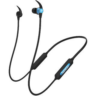                       tunez Rhythm R50 Wireless Neckband Earphone with 20 Hours Play Time, Fast Charging(Blue)                                              