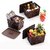 Selvel Storage Basket/Box with lid for Kitchen | Vegetables | Toys | Books | Office | Stationery | Utility | Cosmetics | Accessories | Closet | Wardrobe | Set of 3 (Dark Brown)