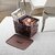 Selvel Storage Basket/Box with lid for Kitchen | Vegetables | Toys | Books | Office | Stationery | Utility | Cosmetics | Accessories | Closet | Wardrobe | Set of 3 (Dark Brown)