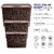 Selvel Storage Basket/Box with lid for Kitchen | Vegetables | Toys | Books | Office | Stationery | Utility | Cosmetics | Accessories | Closet | Wardrobe | Set of 3 (Dark Brown)