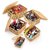 Selvel Storage Basket/Box with lid for Kitchen | Vegetables | Toys | Books | Office | Stationery | Utility | Cosmetics | Accessories | Closet | Wardrobe | Set of 5 (Beige)