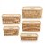 Selvel Storage Basket/Box with lid for Kitchen | Vegetables | Toys | Books | Office | Stationery | Utility | Cosmetics | Accessories | Closet | Wardrobe | Set of 5 (Beige)
