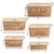 Selvel Storage Basket/Box with lid for Kitchen | Vegetables | Toys | Books | Office | Stationery | Utility | Cosmetics | Accessories | Closet | Wardrobe | Set of 5 (Beige)