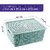 SELVEL Giving shape to life! Polypropylene Large Multipurpose Storage Baskets With Lid For Kitchen, Set of 5, Green