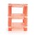 Selvel Home Beautiful 3 Rack Shelves, Peach