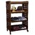 SELVEL Giving Shape To Life Multipurpose Storage Racks 4 Shelfs 4-Layers Fruits Vegetable Storage Household Office Stand Unbreakable Plastic (4 Racks, Dark Brown)